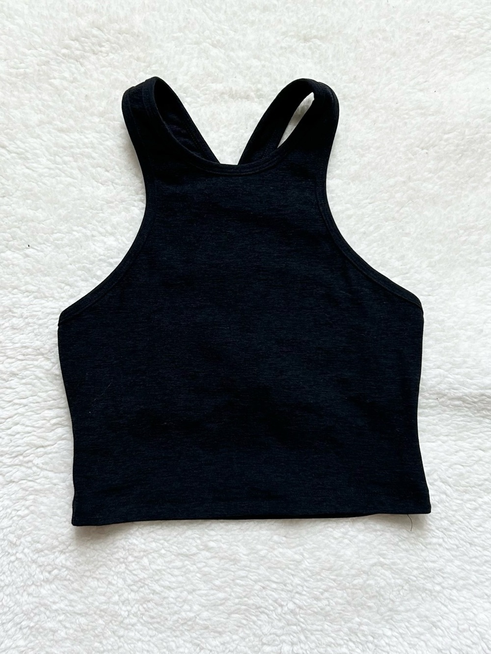 Beyond Yoga Black SpaceDye Racerback Sports Bra